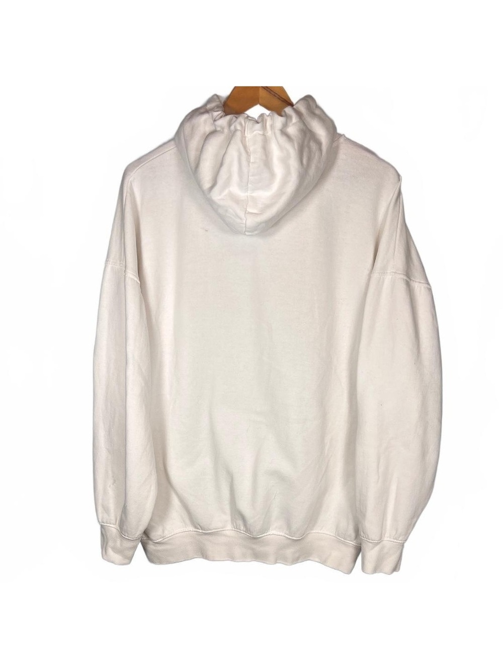 Playboy x Missguided Oversized White Hoodie Streetwear Y2K Embroidered Bunny S - Picture 2 of 8